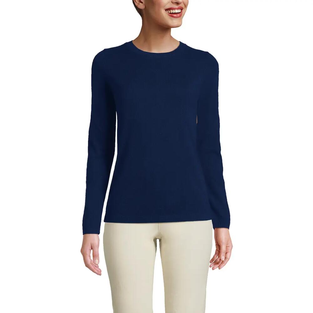 Lands' End Cashmere Sweater in Deep Sea Navy Cover