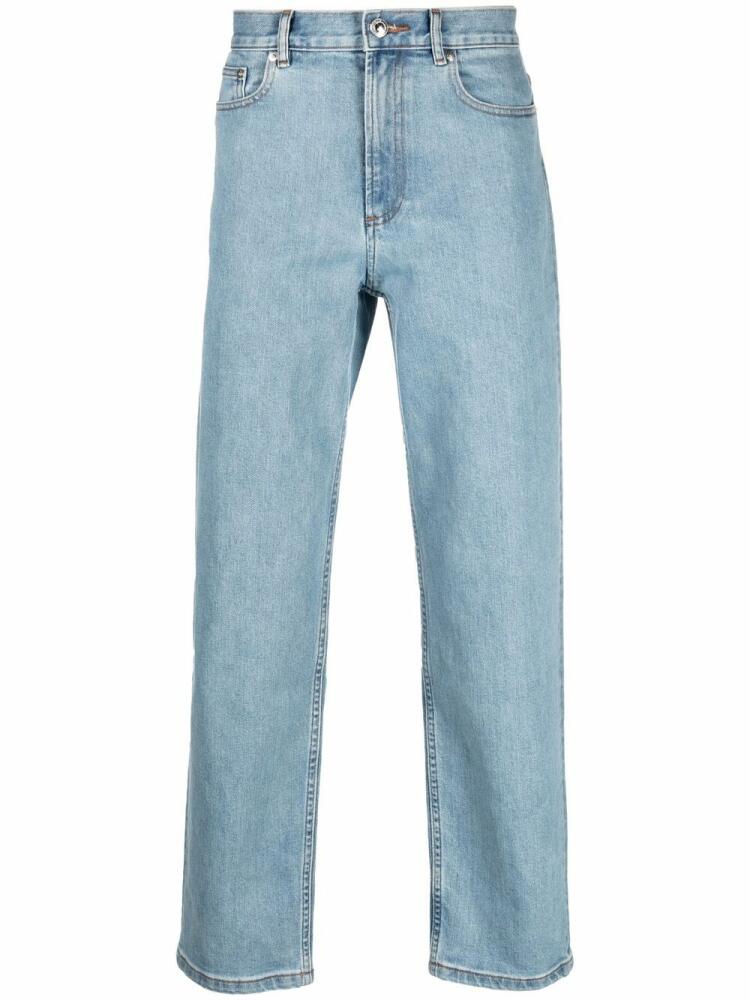 A.P.C. stonewashed straight-legged jeans - Blue Cover