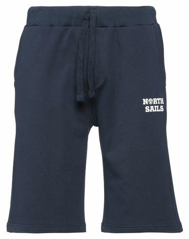 North Sails Man Shorts & Bermuda Shorts Midnight blue Cotton Cover