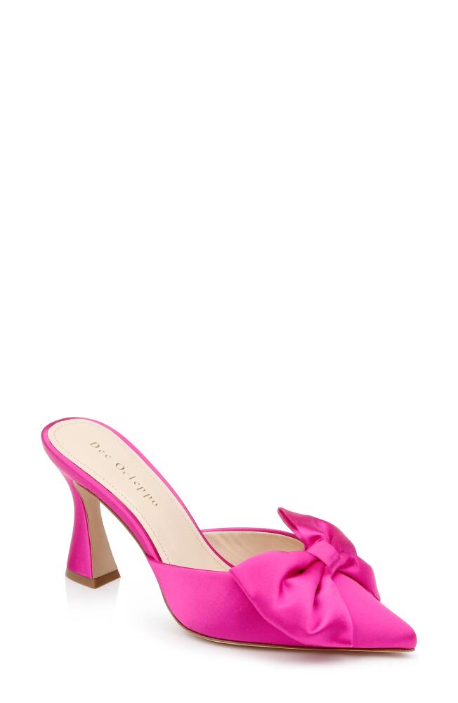 Dee Ocleppo Maldives Pointed Toe Mule in Pink Satin Cover