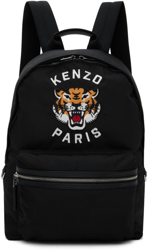 Kenzo Black Kenzo Paris 'KENZO Varsity' Embroidered Backpack Cover