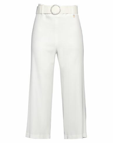 Fly Girl Woman Pants White Polyester, Elastane Cover