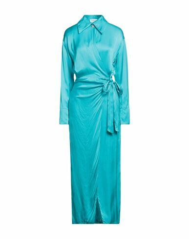 Cinqrue Woman Maxi dress Turquoise Viscose Cover