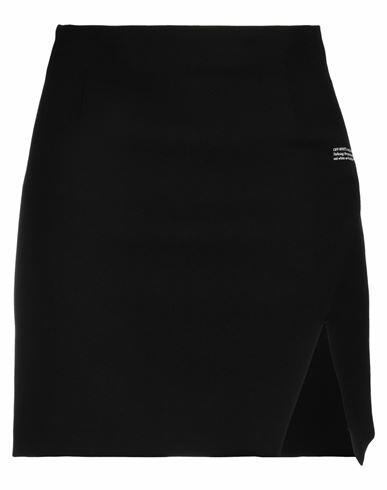 Off-white Woman Mini skirt Black Polyester, Virgin Wool, Elastane Cover