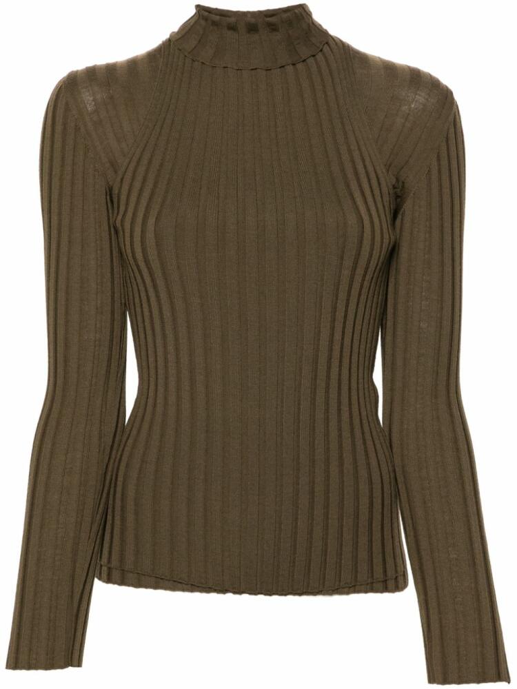 Ferragamo layered roll-neck sweater - Green Cover