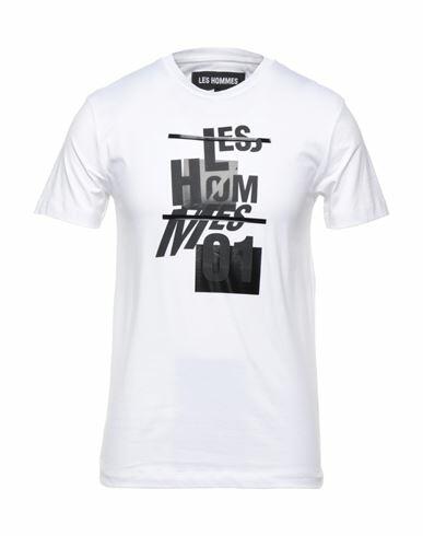 Les Hommes Man T-shirt White Cotton Cover