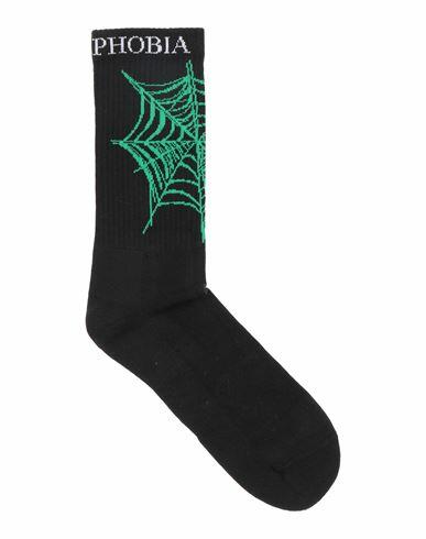 Phobia Archive Man Socks & Hosiery Black Cotton, Polyester, Elastane Cover