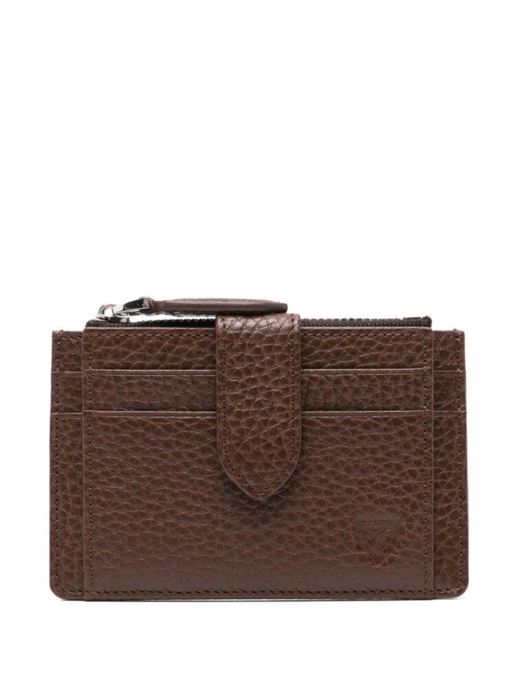 Aspinal Of London logo-stamp leather wallet - Brown Cover