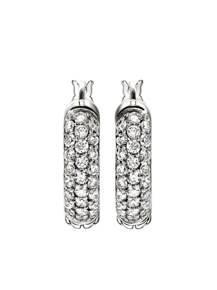 John Hardy Essential diamond hoop earrings - Silver Cover