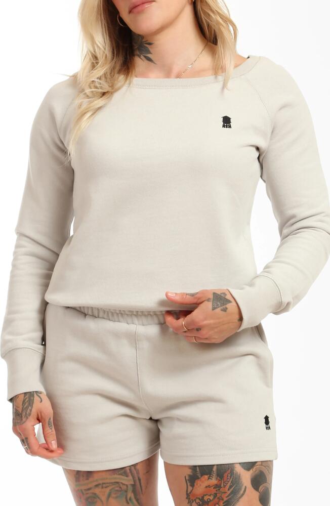 Brooklyn Industries Water Tower Raglan Sweatshirt in Luna Rock Cover