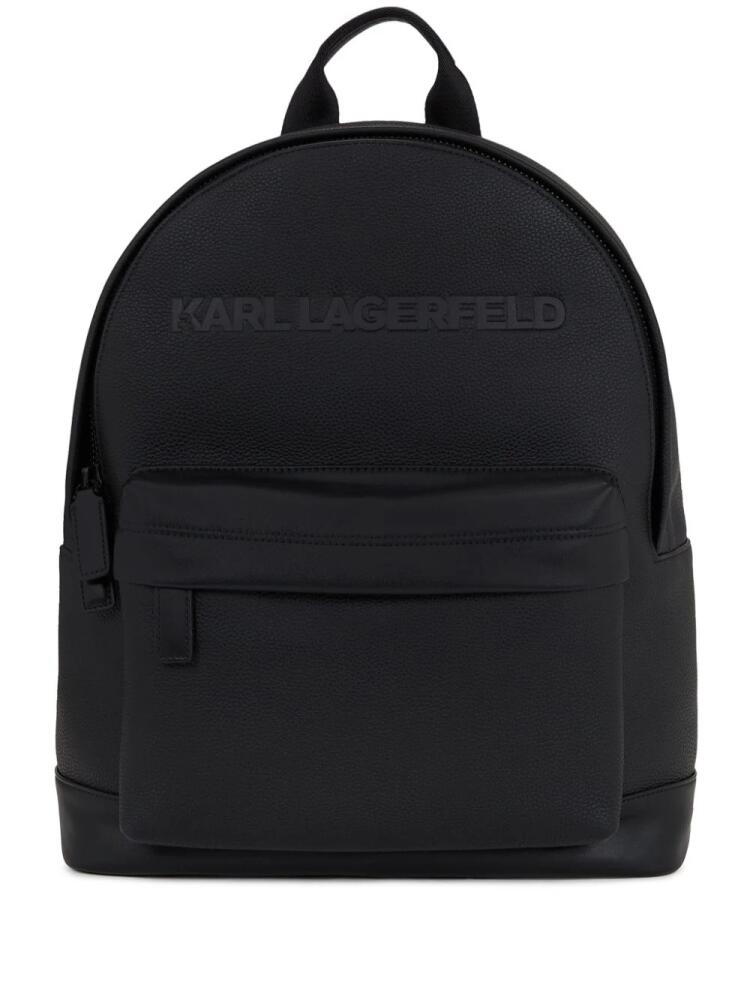 Karl Lagerfeld Essential leather backpack - Black Cover