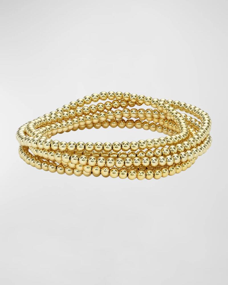 Zoe Lev Jewelry Gold-Fill Bead Bracelet Stack, Set of 5 Cover