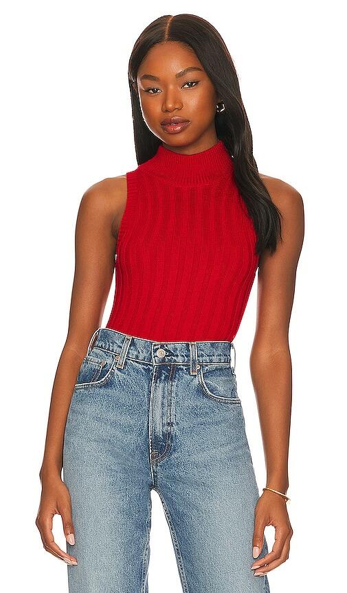 superdown Montana Knit Top in Red Cover