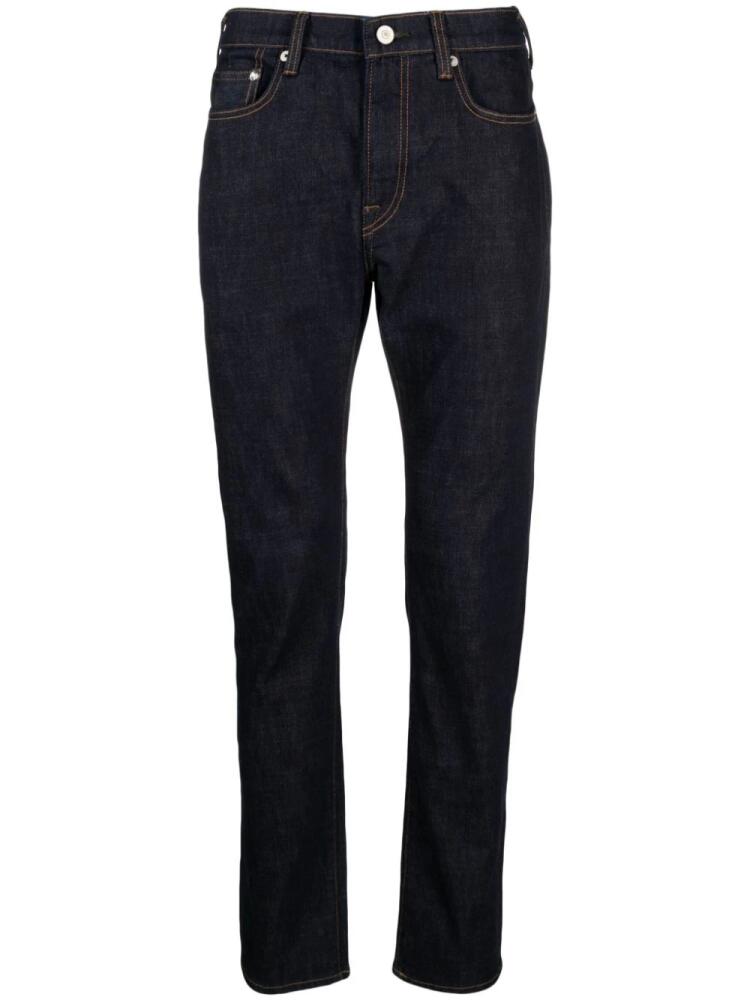 PS Paul Smith contrast-stitching dark-wash jeans - Blue Cover