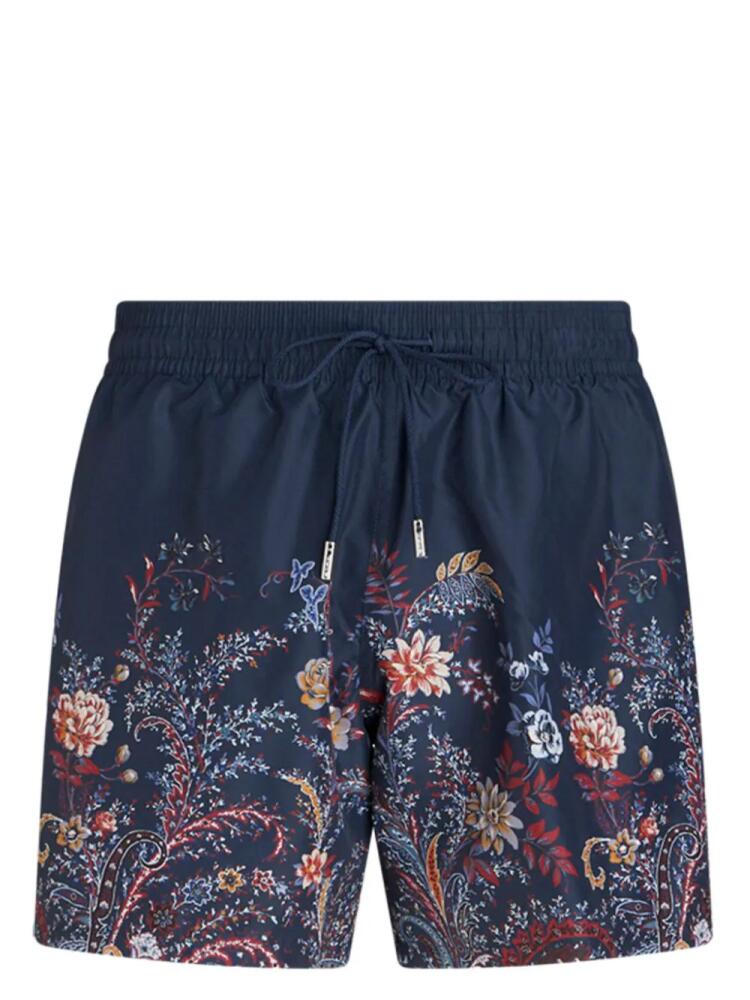 ETRO floral-print swim shorts - Blue Cover