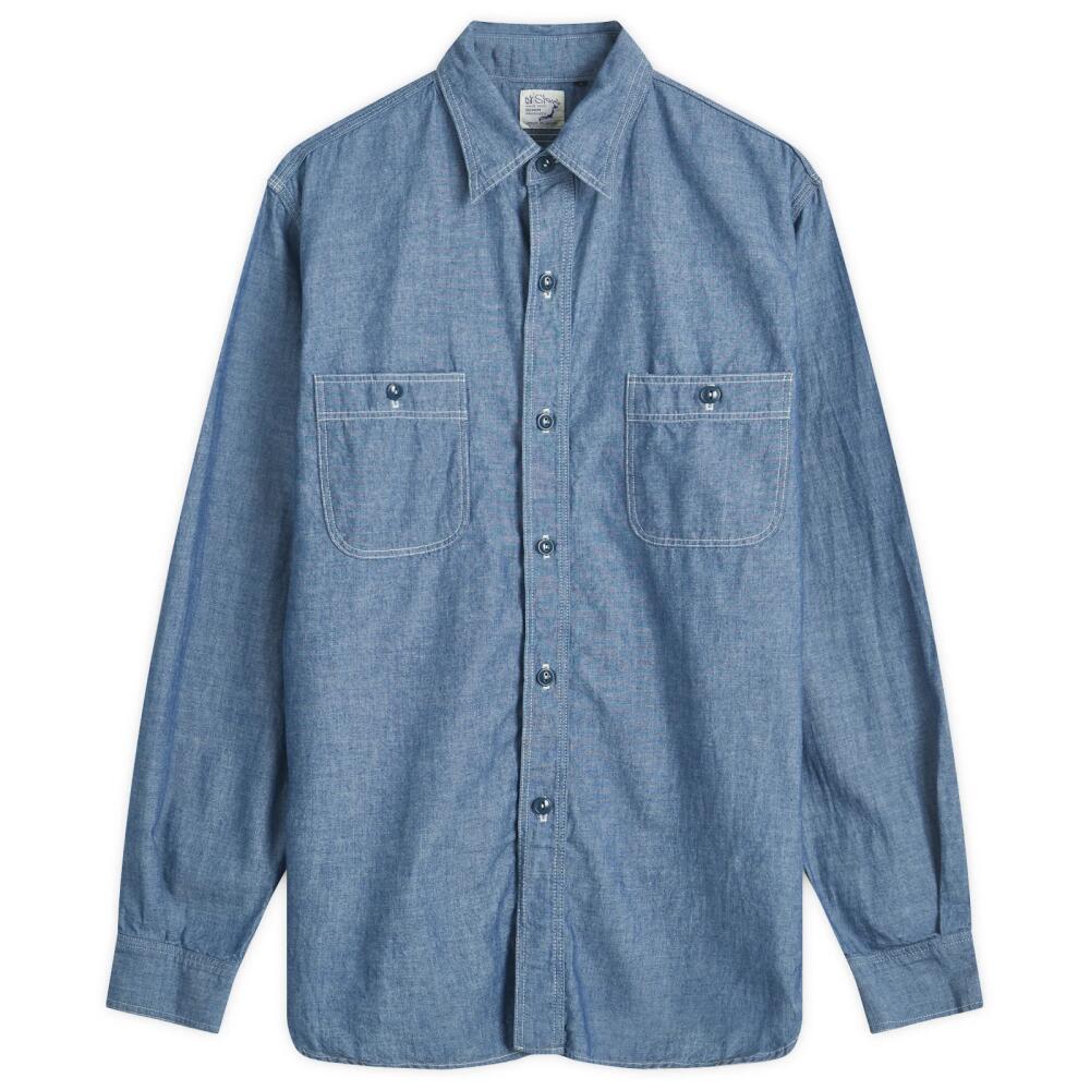 orSlow Men's Work Shirt in Chambray Cover