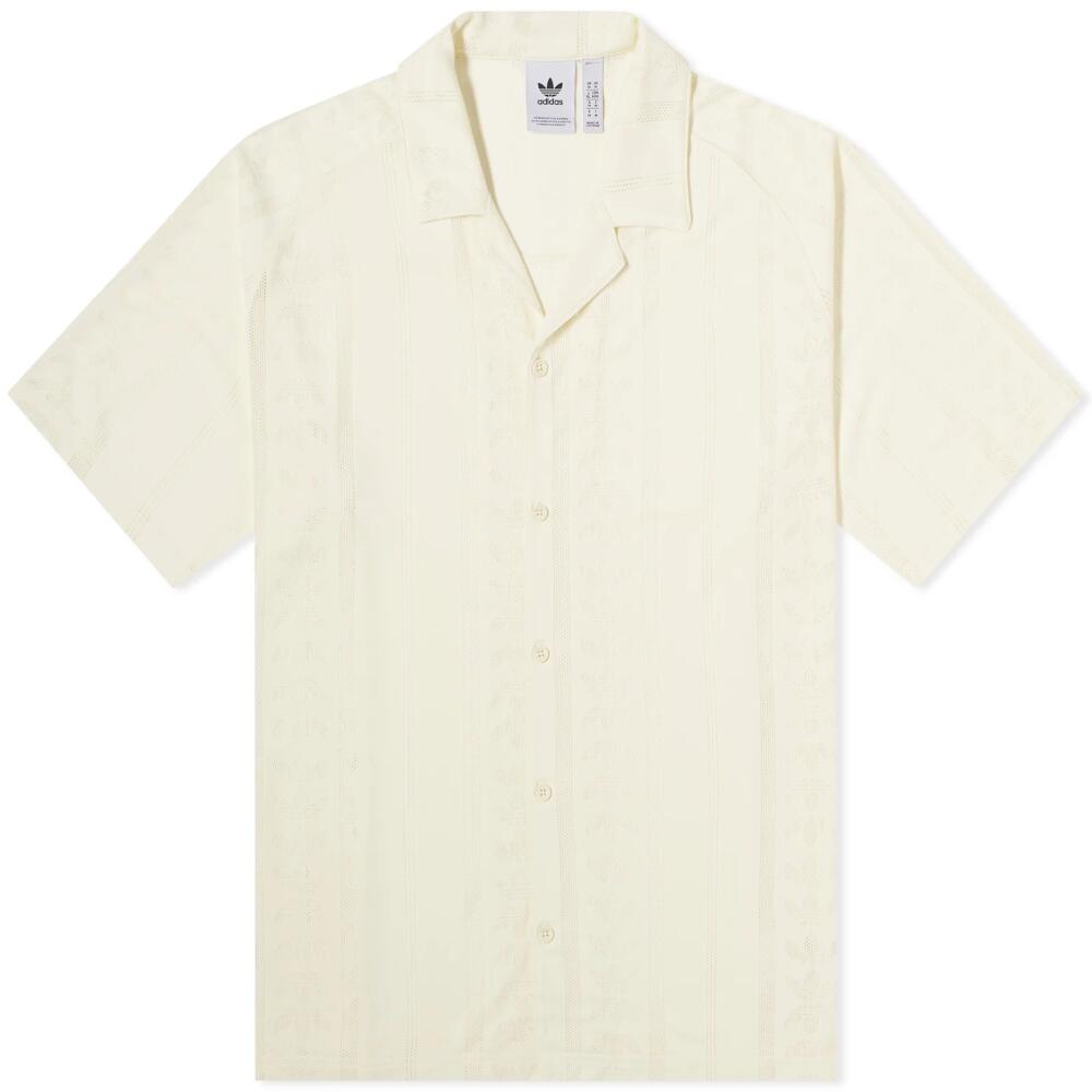 Adidas Men's Fashion Short Sleeve Shirt in Ivory Cover