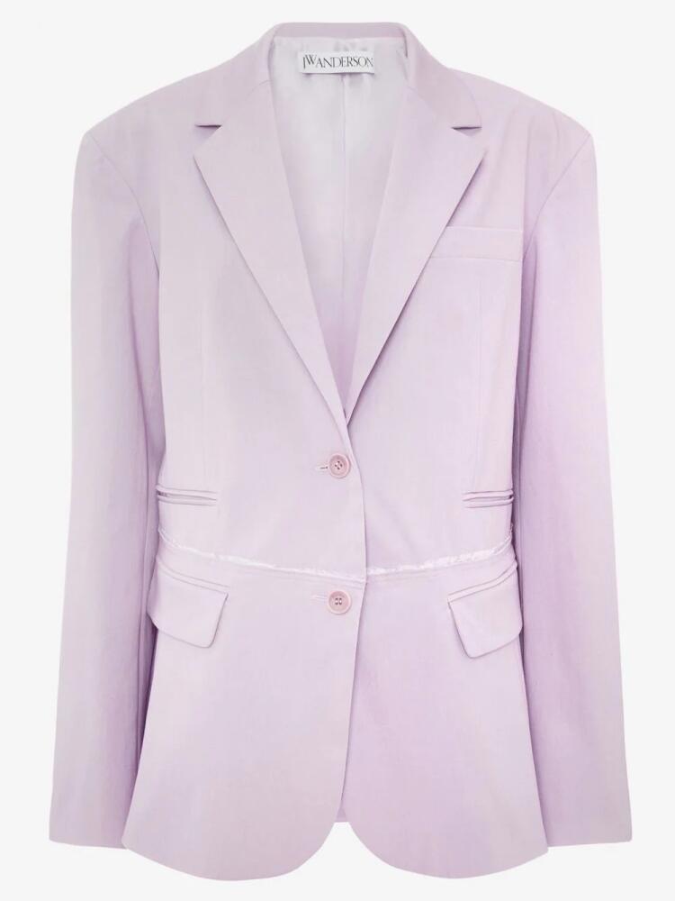 JW Anderson Deconstructed blazer jacket - Pink Cover