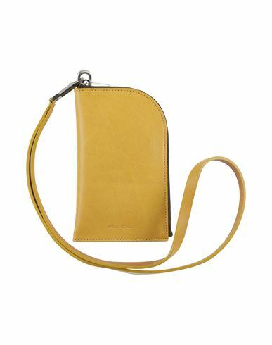 Rick Owens Man Coin purse Ocher Calfskin Cover