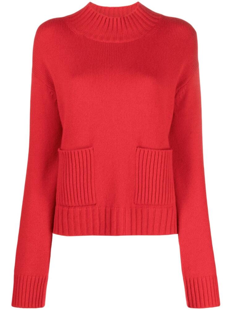 Chinti & Parker double-pocket cashmere jumper - Red Cover