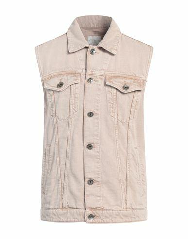 Eleventy Man Denim outerwear Beige Cotton Cover