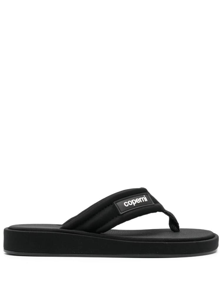 Coperni logo-embossed flip flops - Black Cover