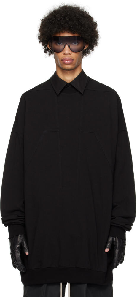 Rick Owens Black Splintered Peter Sweatshirt Cover