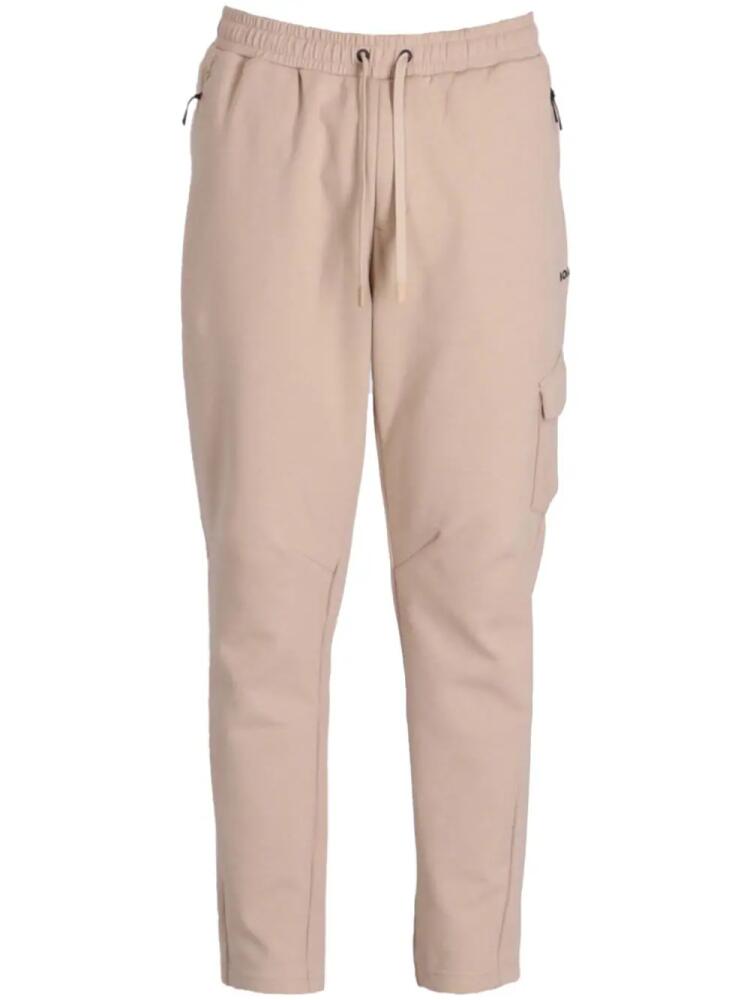 BOSS logo-print cotton blend track pants - Neutrals Cover