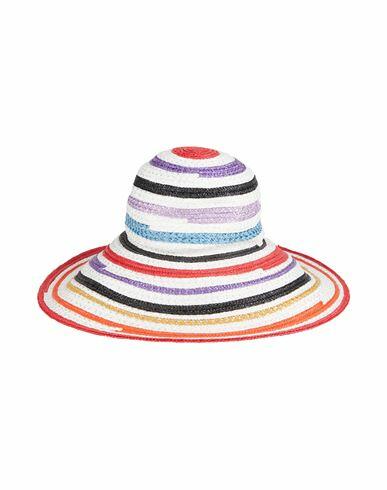 Missoni Woman Hat Red Straw Cover