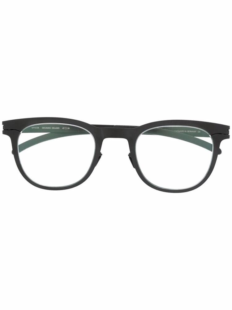 Mykita rounded-frame glasses - Black Cover