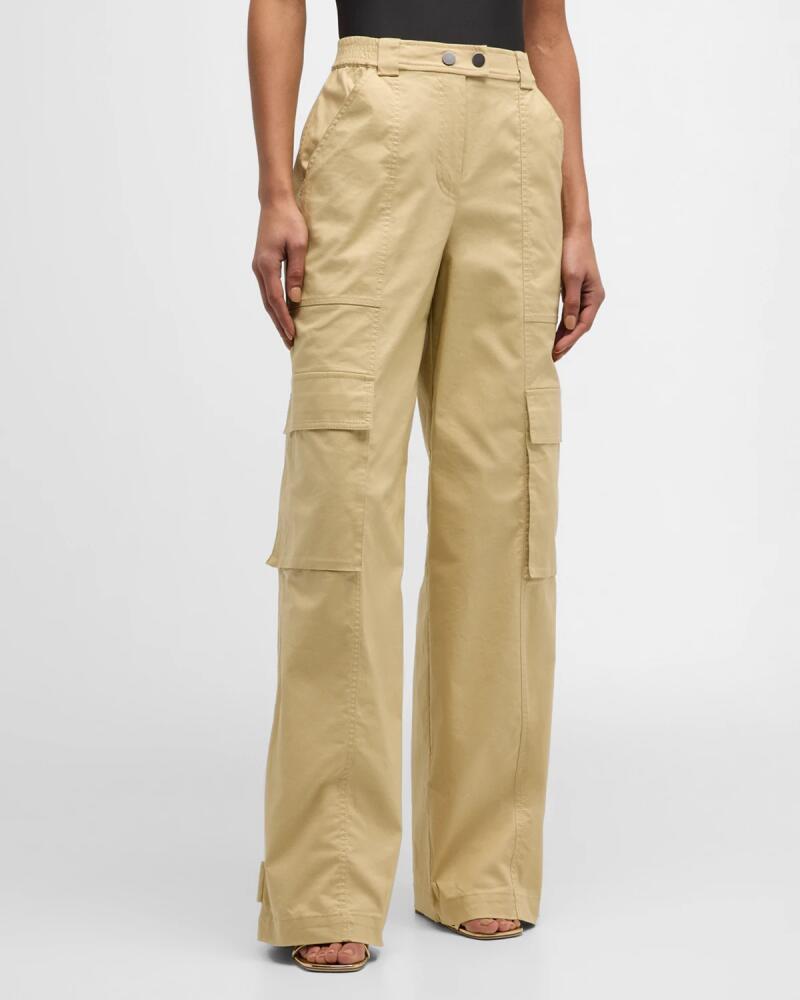 SIMKHAI Lionelle Twill Utility Cargo Pants Cover