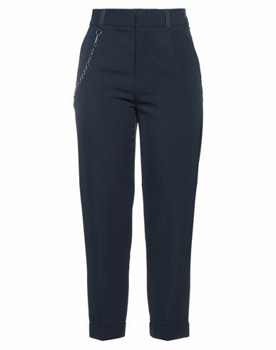 High Woman Pants Midnight blue Polyester, Elastane Cover