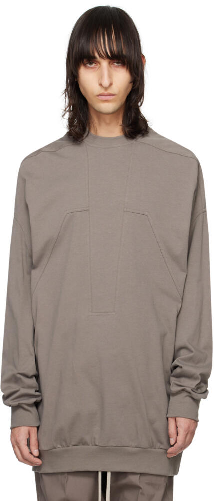 Rick Owens Gray Splintered Peter Sweatshirt Cover