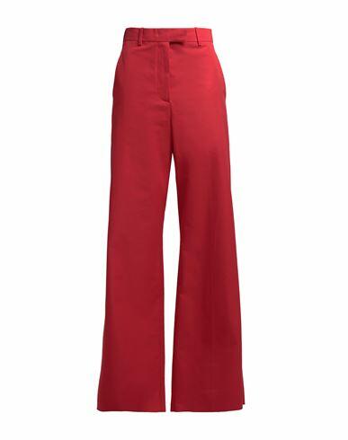 Valentino Garavani Woman Pants Red Cotton Cover