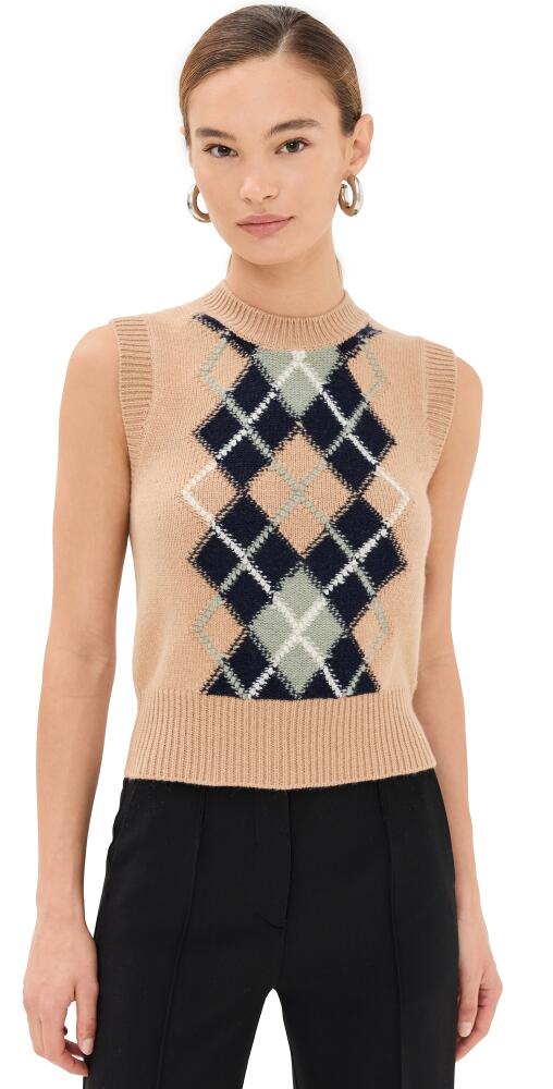 AMI Argyle Sweater Nude/Navy/Green Aqua Cover