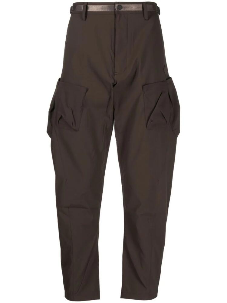 Spoonyard logo-appliqué tapered cargo trousers - Brown Cover