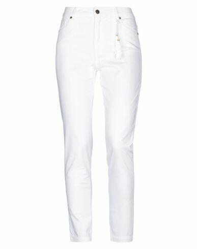 Cristinaeffe Woman Pants White Cotton, Elastane Cover