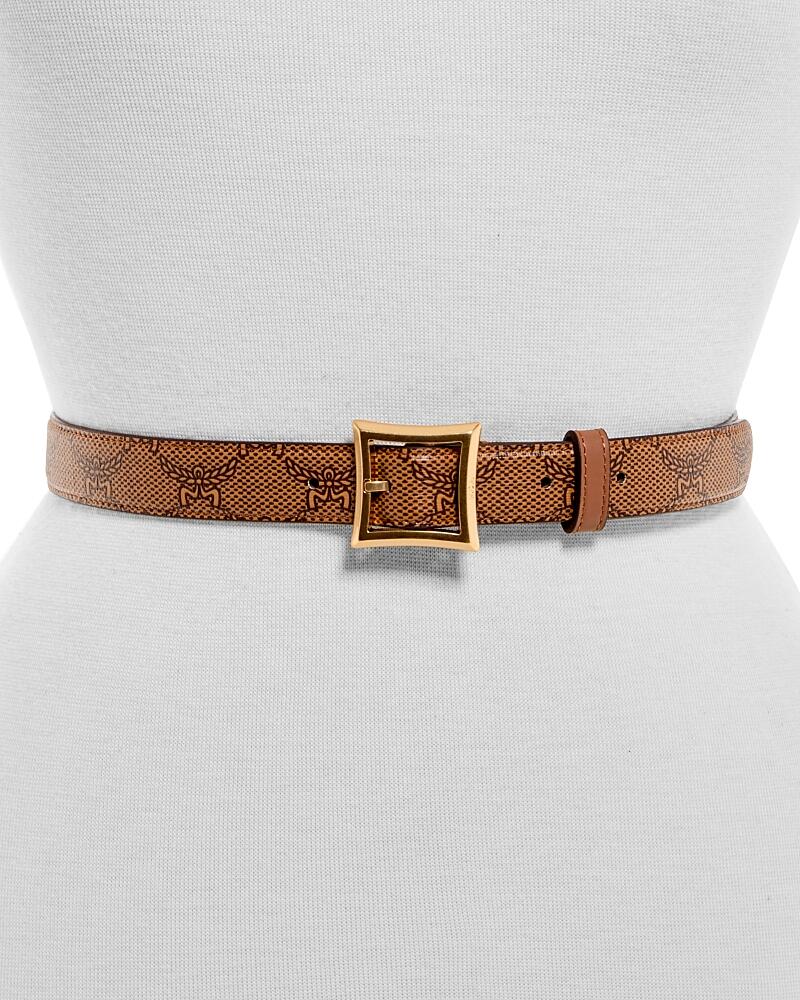 Mcm Women's Aren Monogram Belt Cover