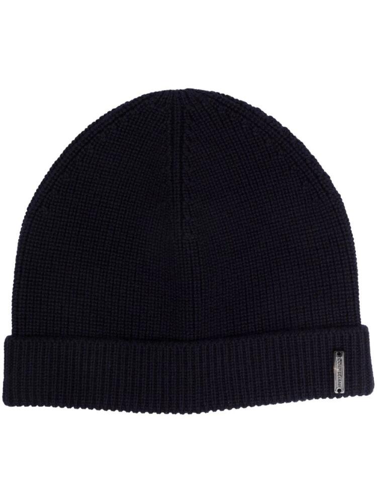 Corneliani ribbed virgin-wool beanie - Blue Cover