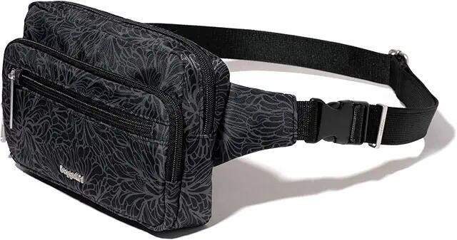 Baggallini Securtex Anti-theft Belt Bag (Midnight Blossom) Handbags Cover