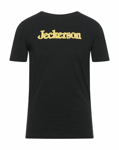 Jeckerson Man T-shirt Black Cotton, Elastane Cover