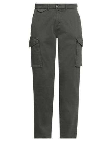 Aeronautica Militare Man Pants Military green Cotton, Elastane Cover