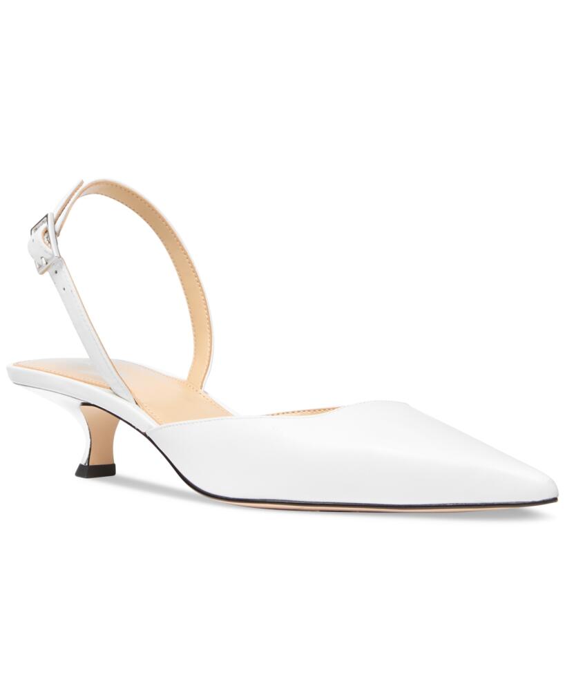 Michael Michael Kors Women's Luna Slingback Kitten-Heel Pumps - Optic White Cover