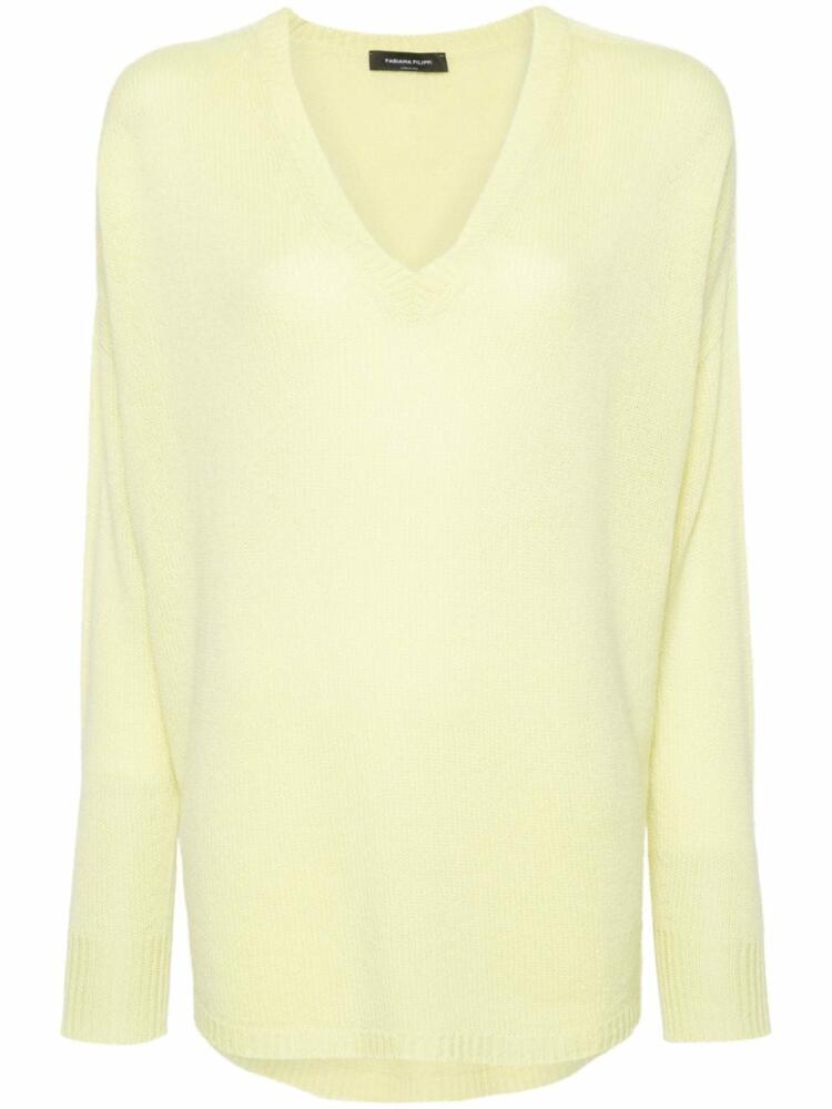 Fabiana Filippi purl-knit cashmere jumper - Yellow Cover