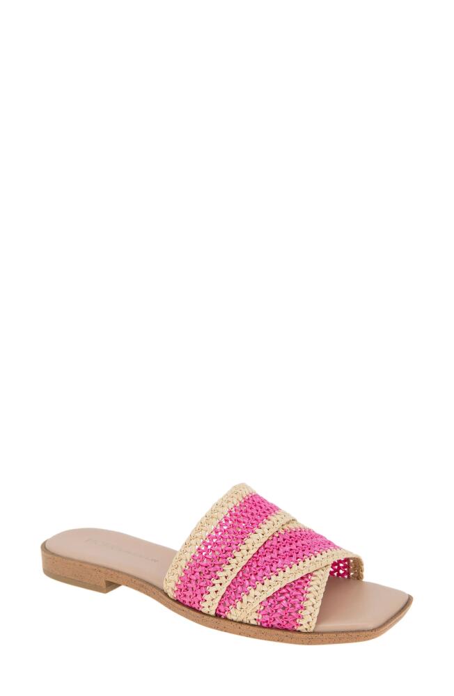 bcbg Lileen Slide Sandal in Viva Pink-Light Tan Cover