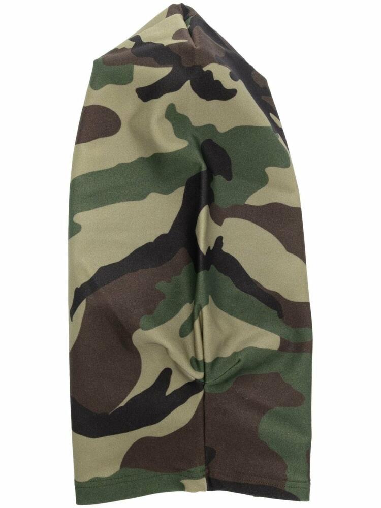 VETEMENTS camouflage-pattern mask - Green Cover