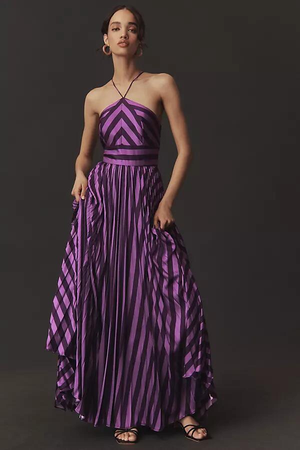 Hutch Dolly Halter Pleated Maxi Dress Cover