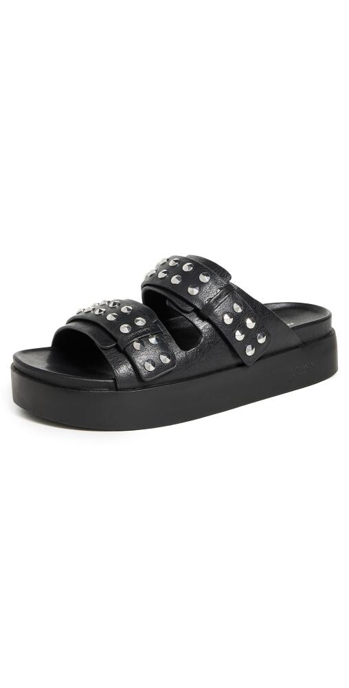 rag & bone Geo Stud Slides Black Cover