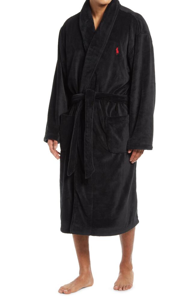 Polo Ralph Lauren Microfiber Men's Robe in Polo Black Cover