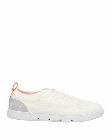 Swims Man Sneakers White Textile fibers, Rubber Cover